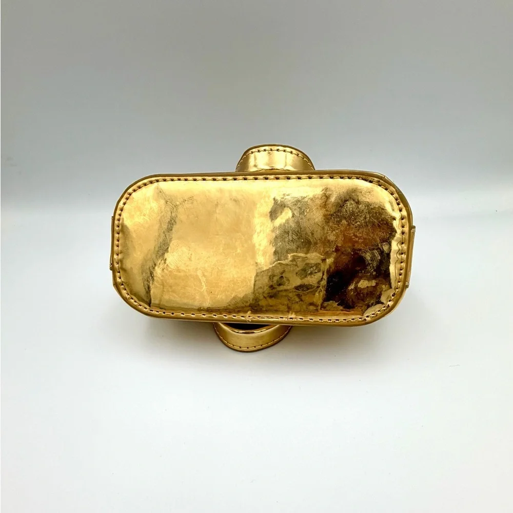 Sparkling Gold Kids Handbag with Top handles